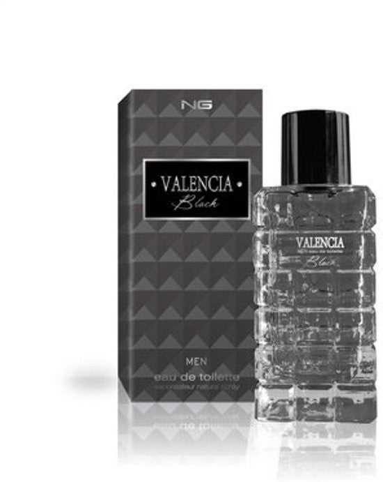 Valencia Black for him by NG shop je goedkoop bij Webparfums.nl voor maar  5.95