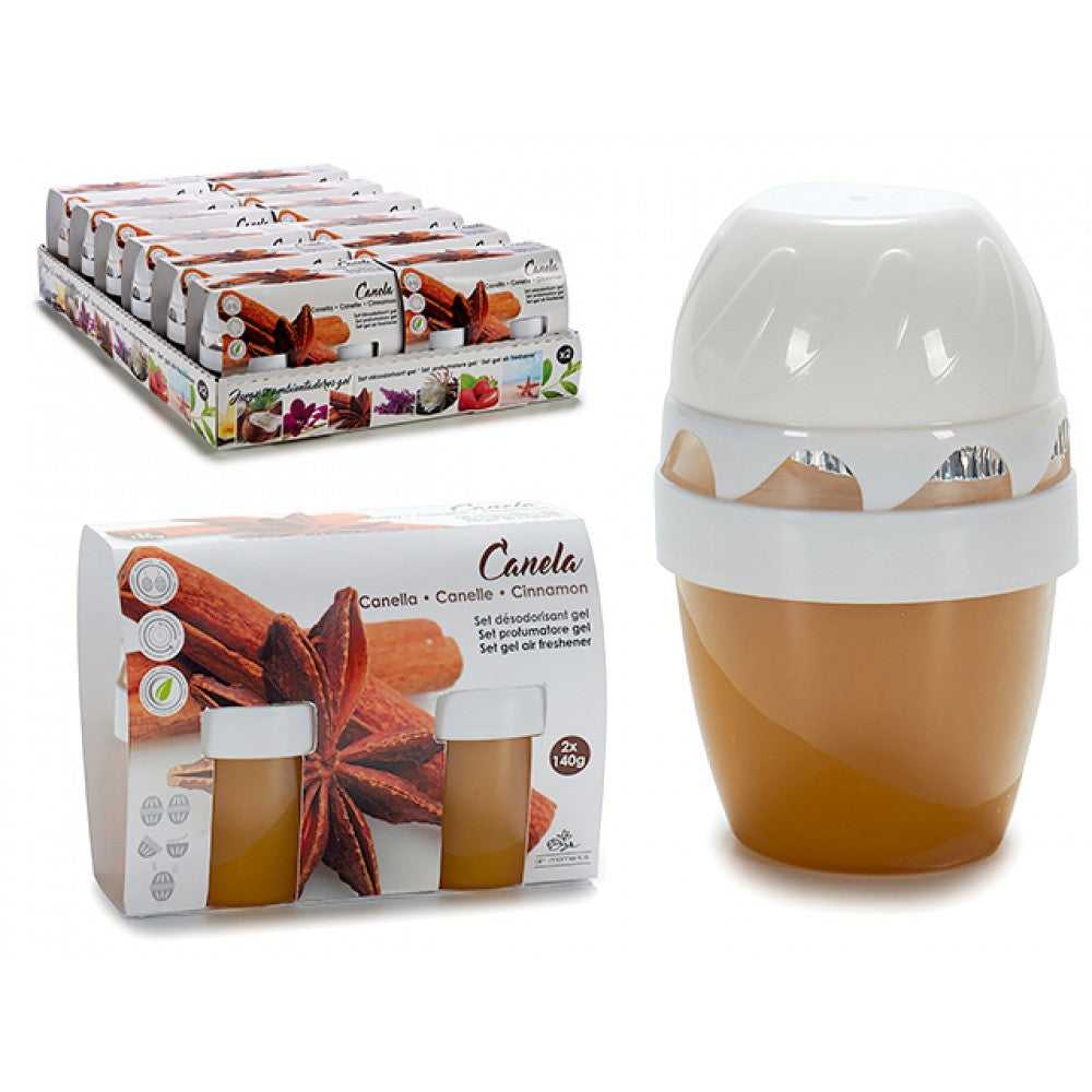 Set van 2 gel luchtverfrissers kaneel - Webparfums.nl