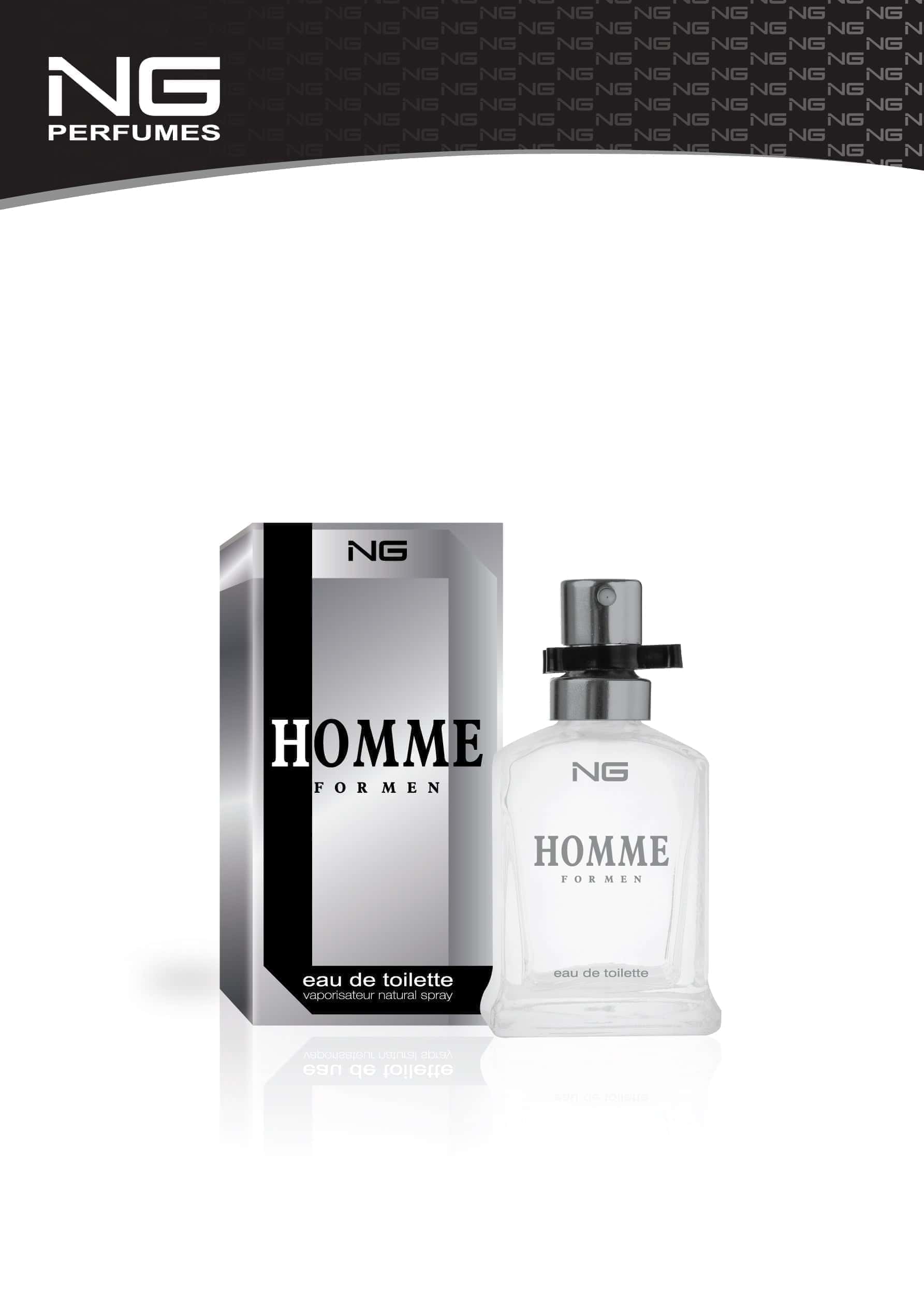 Homme for men 100ml EDT by NG - Webparfums.nl
