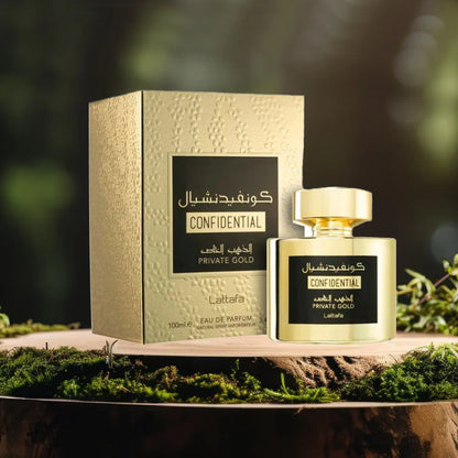 Confidential Private Gold unisex by Lattafa - Webparfums.nl