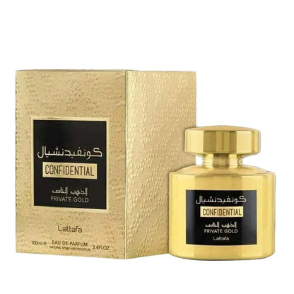 Confidential Private Gold unisex by Lattafa - Webparfums.nl