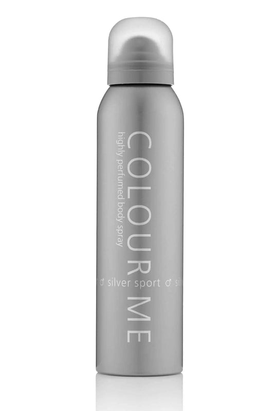 Colour Me Silver Sport Bodyspray for him by Milton Lloyd - Webparfums.nl