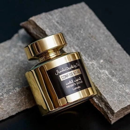 Confidential Private Gold unisex by Lattafa - Webparfums.nl