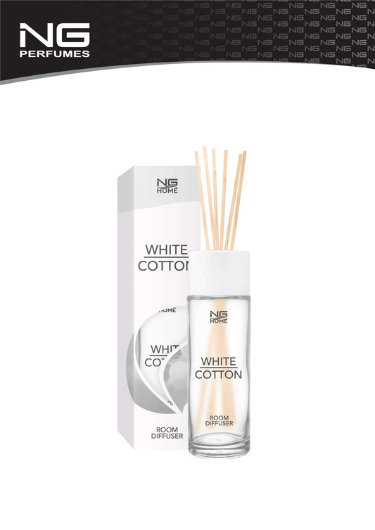 White Cotton Room Diffuser 100ml by NG - Webparfums.nl